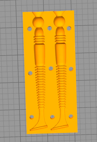 a form for baits a copy of the tioga 3D Model .c4d .max .obj .3ds .fbx .stl .blend 