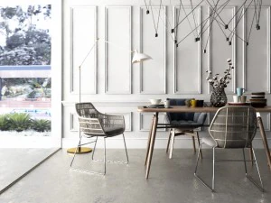 modern home table chair 3D Model