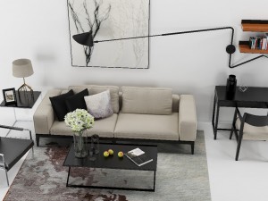 simple style sofa 3D 模型