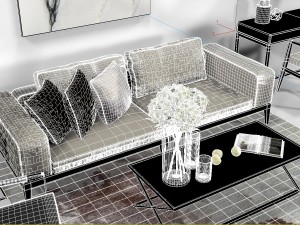simple style sofa 3D 模型
