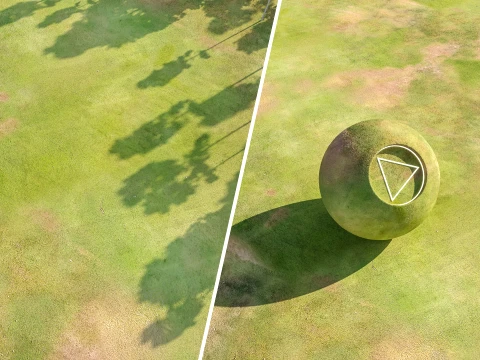 Seamless Grassland Ground PBR Material - 15K - 8K - 2K CG Textures
