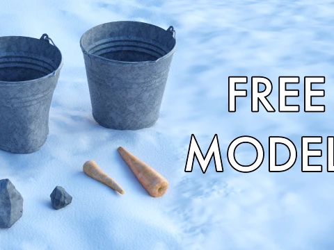 Free PBR Props 3D Model