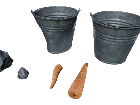 Free PBR Props 3D Model