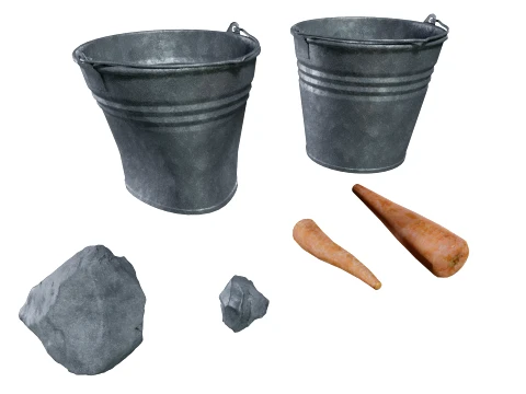 Free PBR Props 3D Model