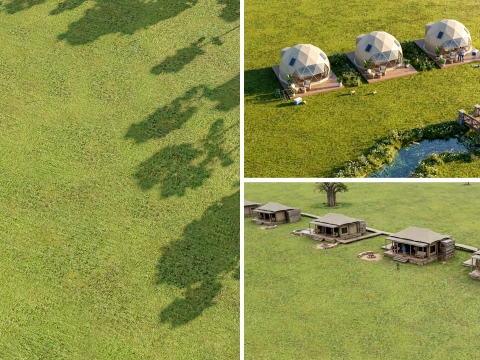 Seamless Grass Field Area PBR Material - 16K - 8K - 4K - 2K CG Textures