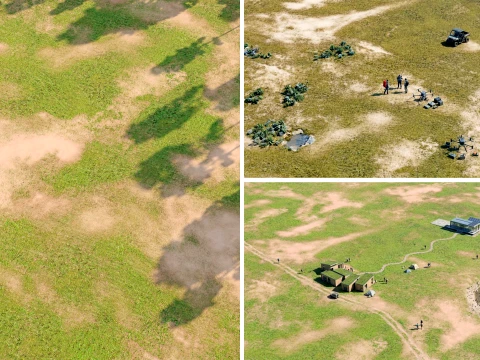 Seamless Ground Grass Area PBR Material - 15K - 8K - 4K - 2K CG Textures