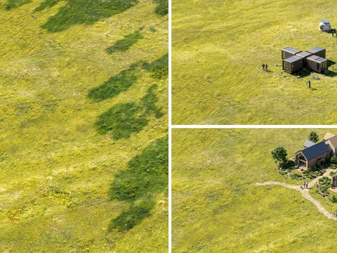 Seamless Meadow Terrain PBR Material - 15K - 8K - 4K - 2K CG Textures