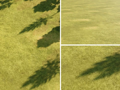 Seamless Lawn Grass PBR Material - 16K CG Textures