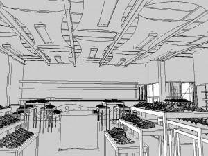 clothing store 3D 모델