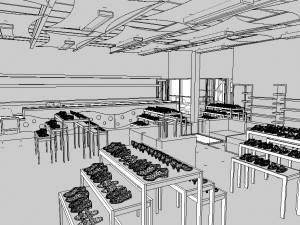 clothing store 3D 모델