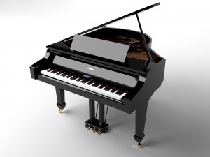 roland grand piano 3D 모델