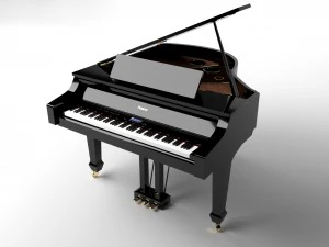 pianoforte a coda roland Modello 3D