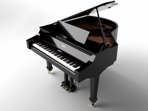 roland grand piano 3D 모델
