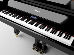 pianoforte a coda roland Modello 3D