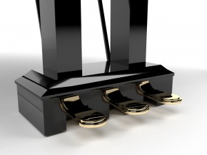 roland grand piano 3D 모델