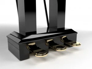 pianoforte a coda roland Modello 3D