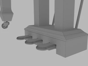 pianoforte a coda roland Modello 3D