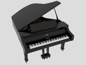 pianoforte a coda roland Modello 3D