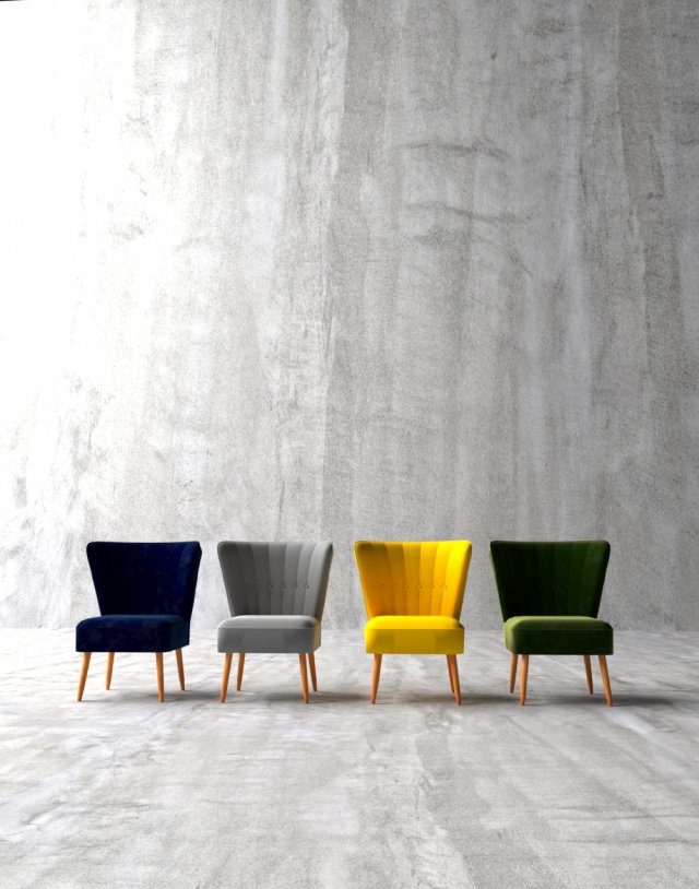 the fitz cocktail chairs Modelo 3D .c4d .max .obj .3ds .fbx .stl .blend 