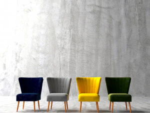 le sedie da cocktail Fitz Modello 3D