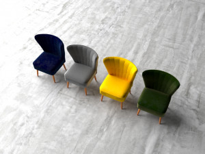 the fitz cocktail chairs Modelo 3D