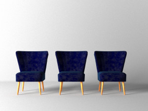 the fitz cocktail chairs Modelo 3D
