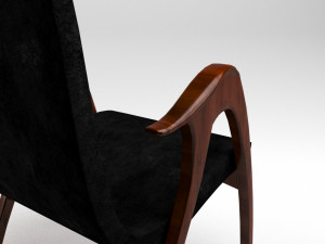 sculptural armchair by malatesta and mason 3D मॉडल