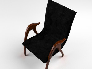 sculptural armchair by malatesta and mason 3D मॉडल