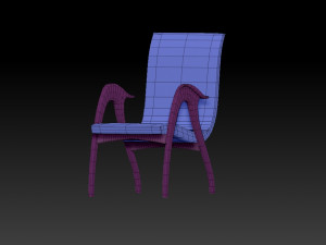 sculptural armchair by malatesta and mason 3D मॉडल