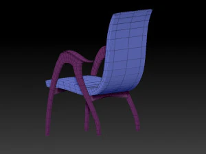 sculptural armchair by malatesta and mason 3D Model