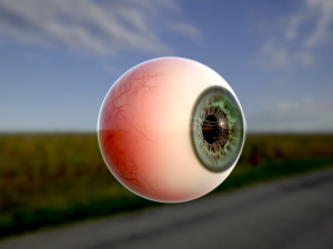 human eye photorealistic game ready low-poly 3D Model