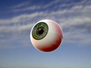 human eye photorealistic game ready low-poly 3D Model