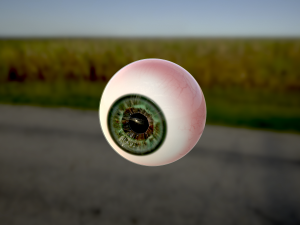 human eye photorealistic game ready low-poly 3D Model
