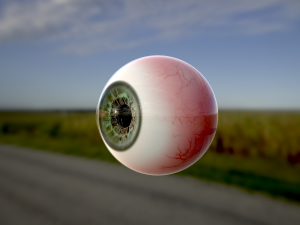 human eye photorealistic game ready low-poly 3D Model