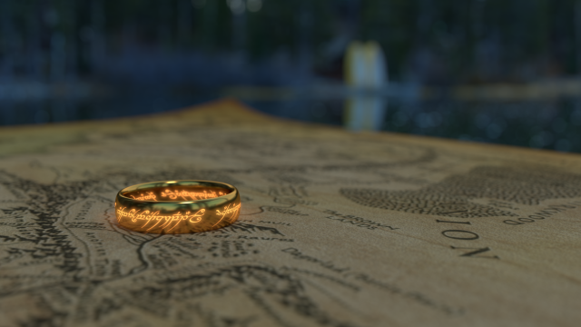 the one ring 3D मॉडल .c4d .max .obj .3ds .fbx .stl .blend 