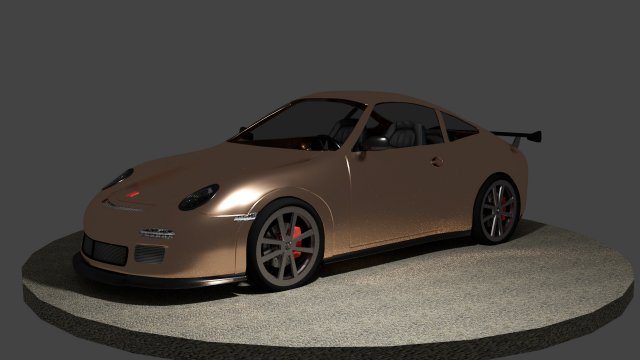 porsche car Modèle 3D .c4d .max .obj .3ds .fbx .stl .blend 