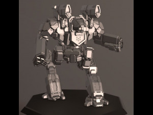 robot mechwarrior bas-prime 4 3D 프린트 모델