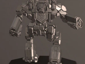 robot mechwarrior bas-prime 4 3D Print Model