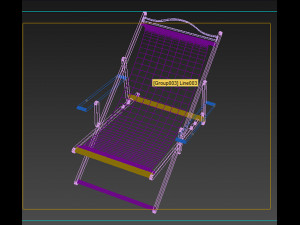 wooden chair 3D Model