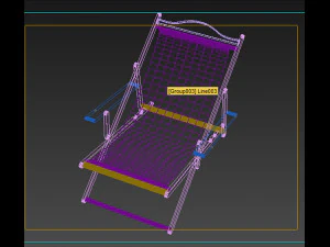 wooden chair 3D Model