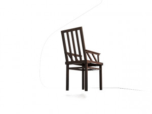 wooden chair Modèle 3D