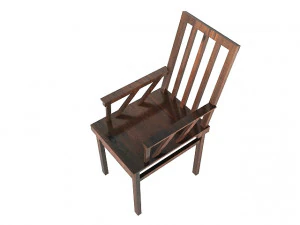 wooden chair 3D Model