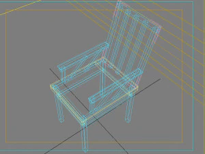wooden chair 3D Model