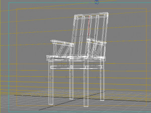 wooden chair Modèle 3D