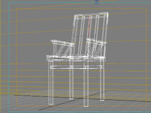wooden chair 3D Model