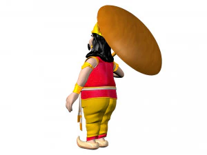 King Mahabali 3D Model