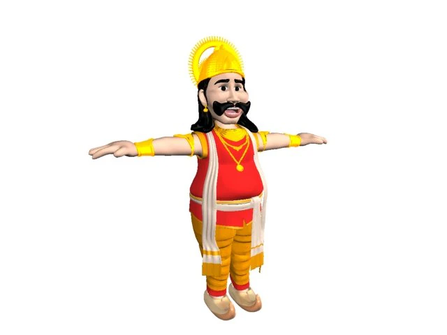 King Mahabali 3D Model .c4d .max .obj .3ds .fbx .stl .blend