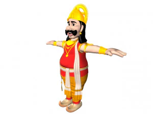 King Mahabali 3D Model