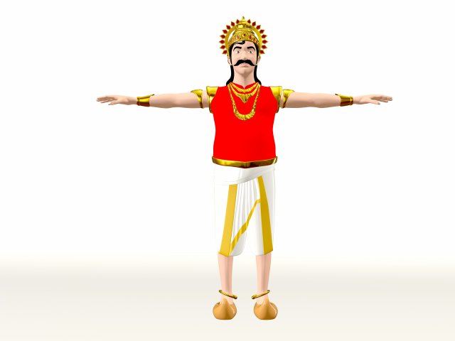 Mahabali 3D Model .c4d .max .obj .3ds .fbx .stl .blend 
