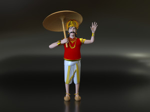 King mahabali 3D-Modell